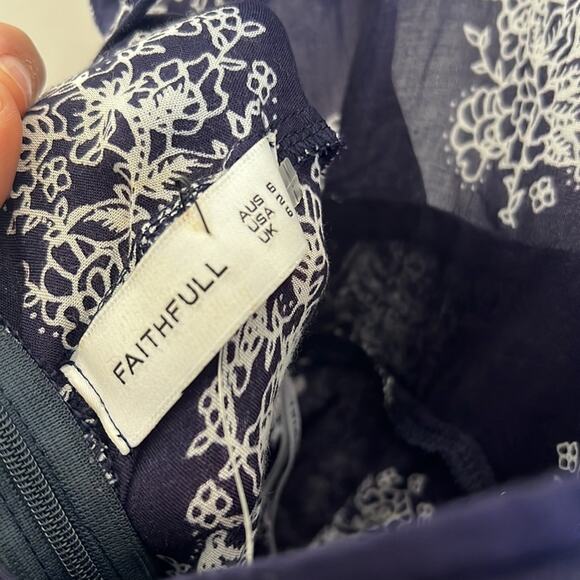 Faithfull The Brand Tuula Maxi Dress Devani Print Longline Dress USA 2 - Picture 12 of 14